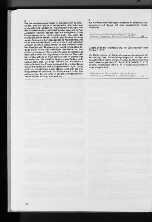 Gesetz über die Rückforderung von Zuwendungen vom 30. April 1979