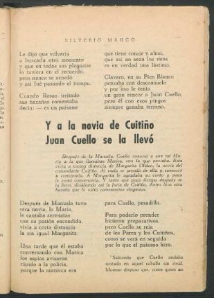 Y a la novia de Cuitiño Juan Cuello se la llevó