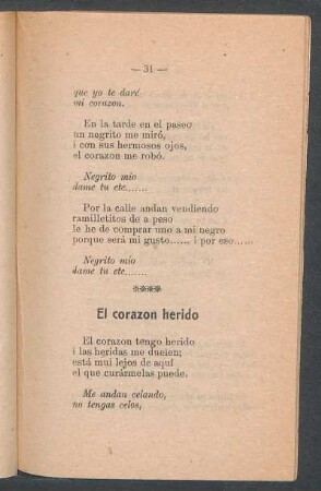 El corazón herido