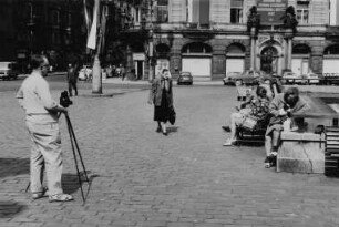 Fotograf bei der Arbeit