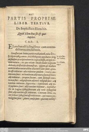 Partis Propriae Liber Tertius.