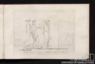 Pénélope apporte l' Arc, et le Carquois d' Ulisse aux Poursuivans. Hom. Ody. Ch. 21