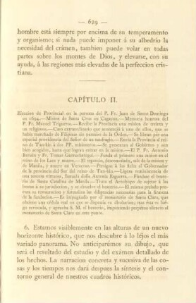 Capítulo II. Eleccion de Provincial en la persona del P. Fr. Juan de Santo Domingo en 1694. - ...