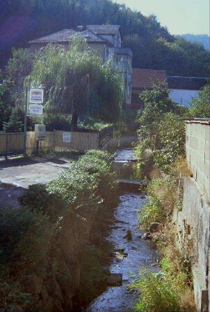 Lauf des Schilfwassers in der Bachstraße