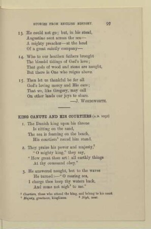 King Canute and his courtiers