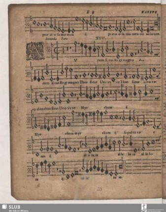 XIV. secunda pars: Aurum sicut regi