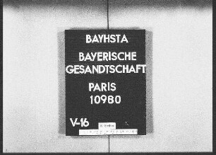 Stählin, Otto, Dr., Gymnasialprofessor in München, Entleihung einer lateinischen Handschrift aus der Bibliothek in Laon