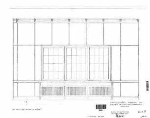 Heilbronn Hbf: Wandaufriß Empfangsgeb. Gaststätte