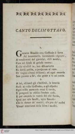 Canto decim'ottavo