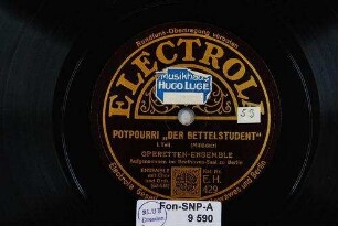 Potpourry "Der Bettelstudent" : I. Teil / (Millöcker)
