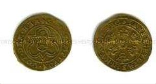 Nürnberger Rechenpfennig von Hans Schultes mit Reichsapfel