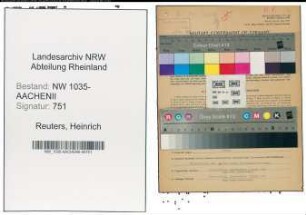 Entnazifizierung Heinrich Reuters , geb. 07.09.1894 (Baufuehrer)