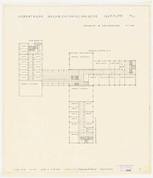 Nachrichtentechnische Institute der Technischen Universität Berlin Vorentwurf E: Grundriss 2.OG 1.200