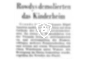 Rowdys demolierten Kinderheim