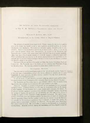 An account of some helminthes contained