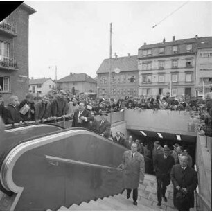 Einweihung der Fußgängerunterführung an der Grötzinger Straße in Durlach