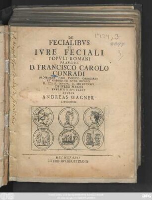 De Fecialibvs Et Ivre Feciali Popvli Romani