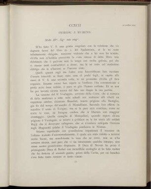 CCXCII. Peiresc à Rubens. Paris, 20 octobre 1622