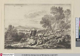 [Die Spinnerin und der Ackersmann; Spinner and sleeping herd]