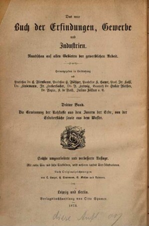 Die Gewinnung der Rohstoffe aus dem Innern der Erde, von der Erdoberfläche sowie aus dem Wasser