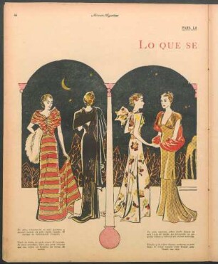 Lo que se lleva de noche [Dibujos] : Para la mujer