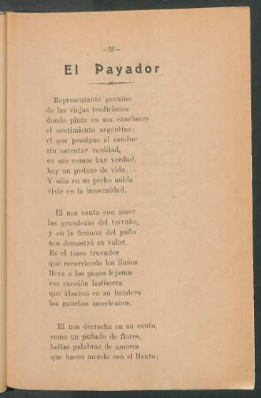 El payador