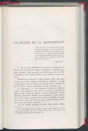 Un elogio de la mediocridad