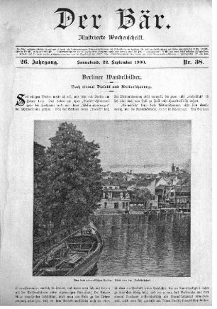 Sonnabend, 22. September 1900 Nr, 38