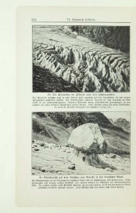 Gletschertisch auf dem Gletscher von Valeille in den Grajischen Alpen
