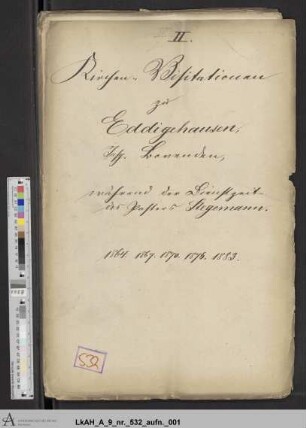 Eddigehausen (reformierte Kirchengemeinde): Visitationsakten
