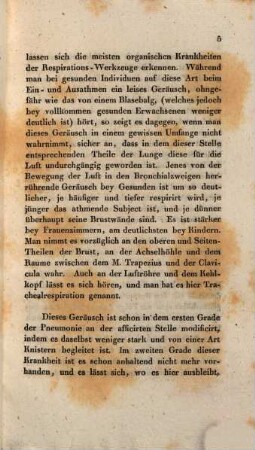 Ueber die mittelbare Auscultation, oder die Anwendung des Stethoscops : Inaug.-Abh.