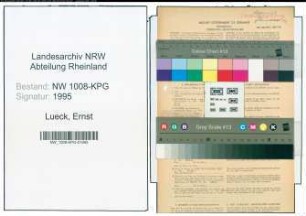 Entnazifizierung Ernst Lueck , geb. 24.10.1912 (Industiekaufmann)