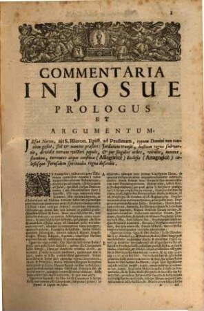 R. P. Corn. Cornelii A Lapide È Societate Jesu ... Commentarius In Josue, Judicum, Ruth, Et Primum Librum Regum, 1