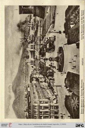 Napoli – Piazza Municipio e Stazione Marittima. – Piazza Municipio et Gare Maritime. – Piazza Municipio and Sea Station. Der Rathausplatz und der Hafen.