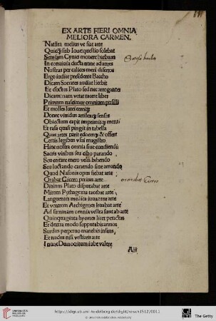 Ex arte fieri omnia meliora carmen