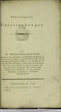 Physiologische Untersuchungen