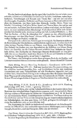 Möring, Maria :: Bruno Herrling Bäckerei, Konditorei 1879 - 1979 : Hamburg, Selbstverlag, 1979