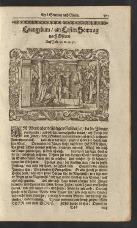 Evangelium/ am Ersten Sonntag nach Ostern. ...