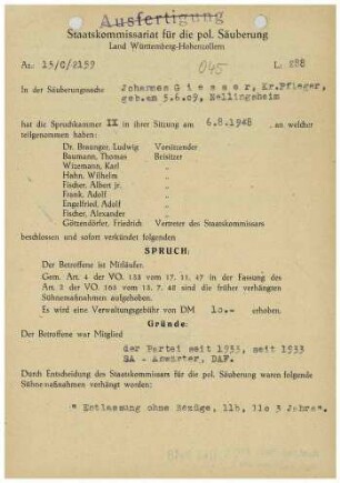 Giesser, Johannes