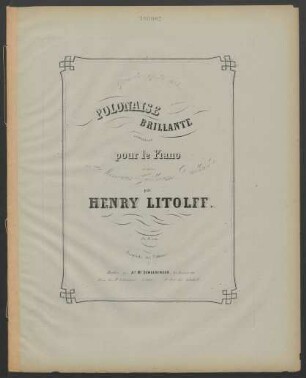 5: Polonaise brillante : composée pour le piano : op. 25 no. 5