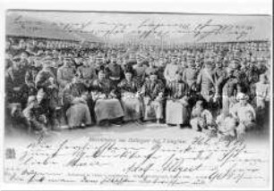 Missionare im Ostlager bei Tsingtau 1898