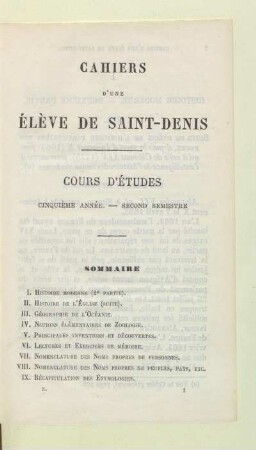 Sommaire