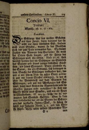 Concio VI. Textus: Matth. 26. v. 57 - 62.