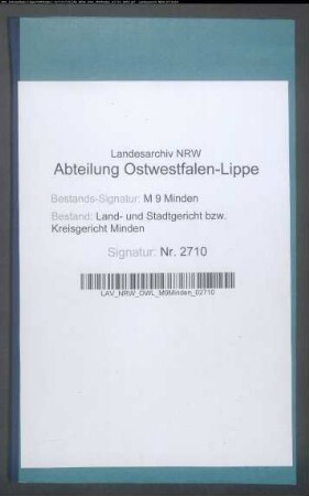 Erblasser: Zieten, Gottfried Daniel von: