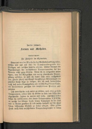 Zweiter Abschnitt. Formen und Methoden.