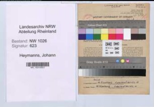 Entnazifizierung Johann Heymanns , geb. 17.07.1899 (Bauarbeiter)