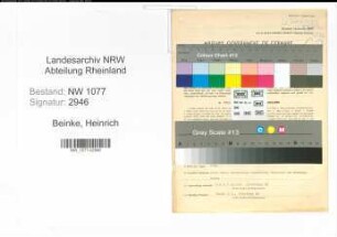 Entnazifizierung Heinrich Beinke , geb. 12.05.1887 (Polizist)