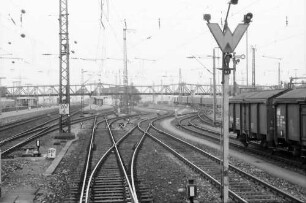 Weil: Verschiebebahnhof; Gleise und Ablaufweg