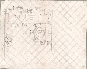 Seeberger, Gustav; München; Residenz, Königsbau, Zeichnungen - Raum (Grundriss)