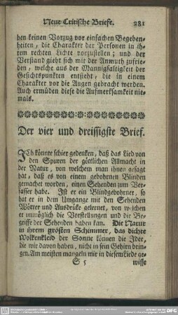 Der vier und dreissigste Brief